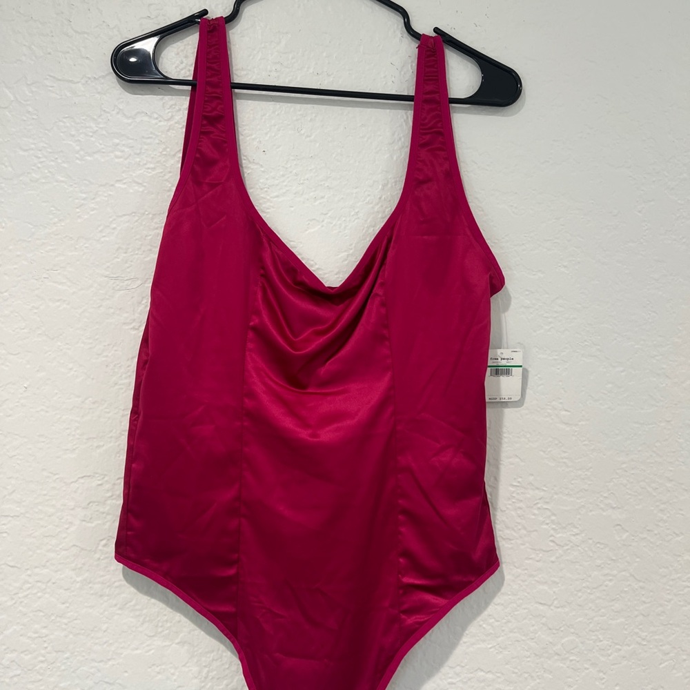 Free People Pink Bodysuit Elegant Design